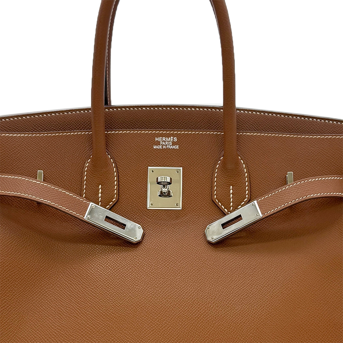 HERMES BIRKIN 35 GOLD VEAU EPSON HAND BAG □L SHW 90302187