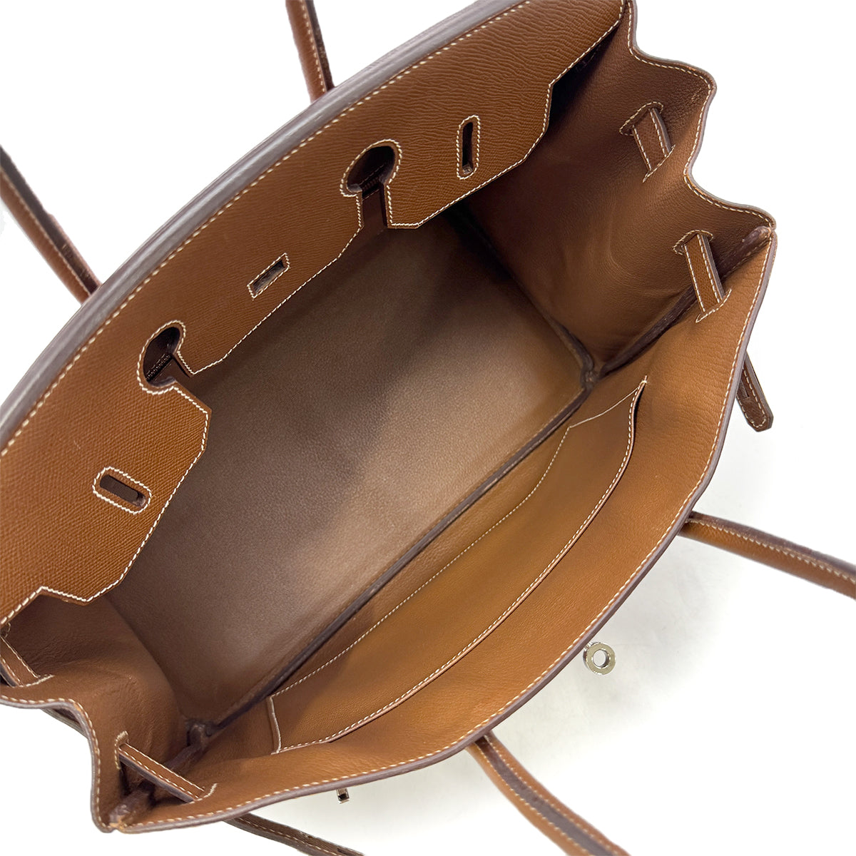 HERMES BIRKIN 35 GOLD VEAU EPSON HAND BAG □L SHW 90302187