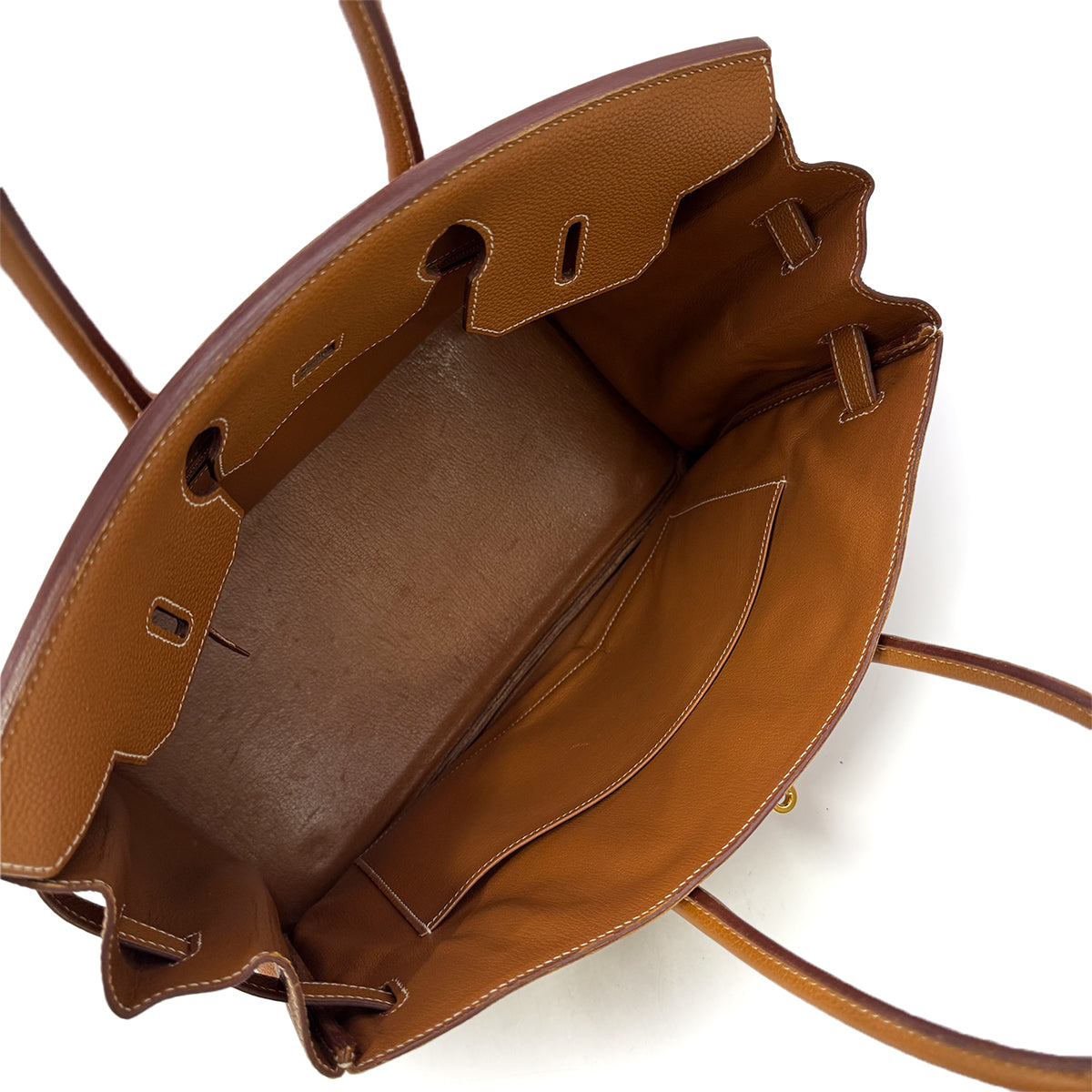 HERMES BIRKIN 35 GOLD TOGO HAND BAG □G GHW 90302188