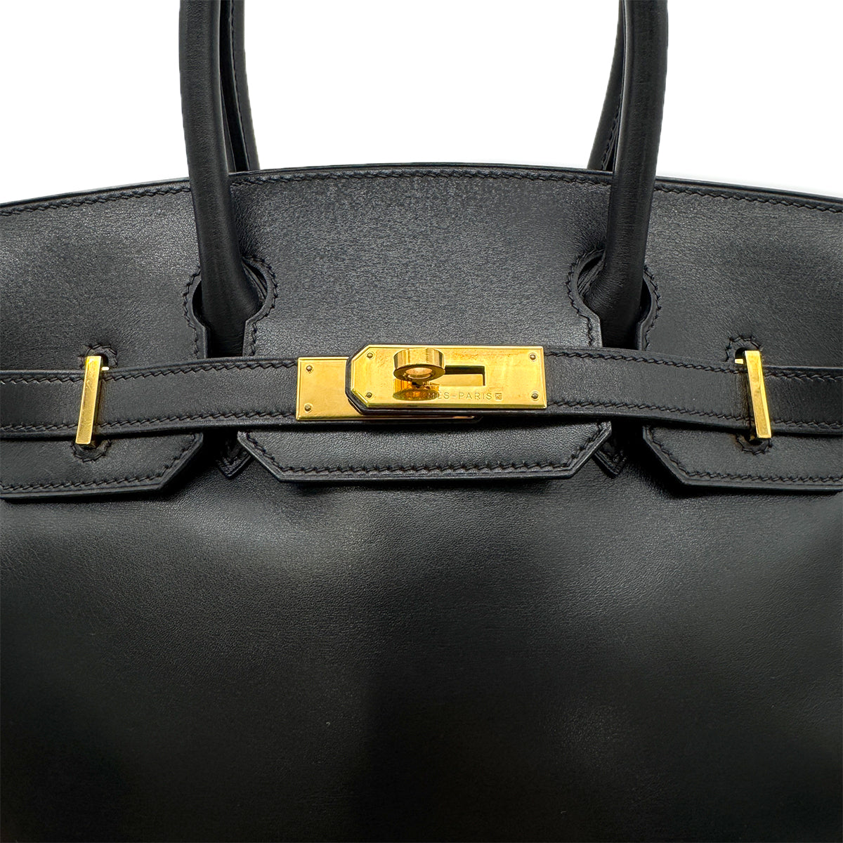 HERMES BIRKIN 30 BLACK BOXCALF HAND BAG □C GHW 90302189