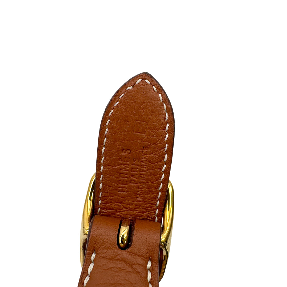 HERMES TRIM 31 FAUVE TOGO TOILE H SHOULDER BAG □F GHW 90302332