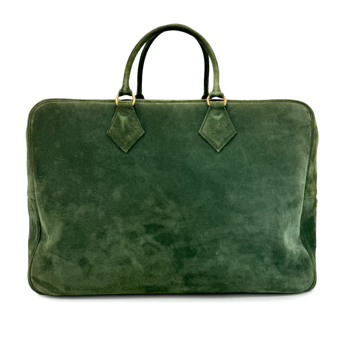 HERMES PLUME 45 GREEN DEBRIS HAND BAG GHW 90302639