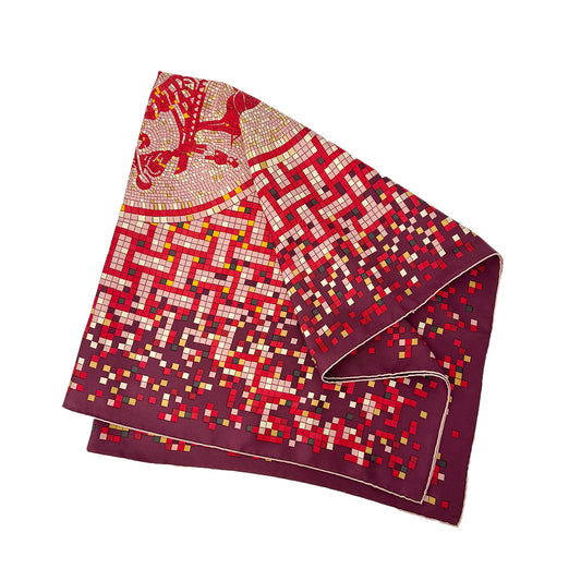 HERMES CARRE 90 MOSAIQUE AU 24 SCARF SILK MULTICOLOR 90302654