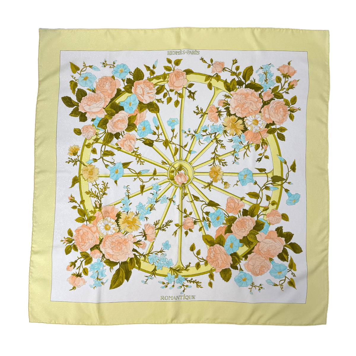HERMES CARRE 90 ROMANTIQUE SCARF SILK MULTICOLOR 90302656