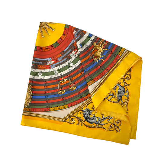 HERMES CARRE 90 DIES ET HORE SCARF SILK MULTICOLOR 90302657