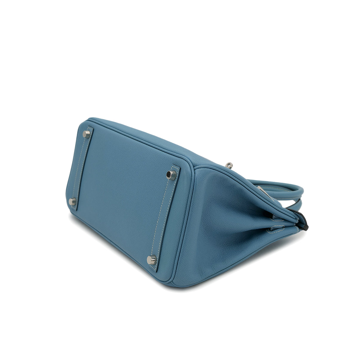 HERMES BIRKIN 30 BLUE JEAN VEAU EPSON HAND BAG ▢I SHW 90302857