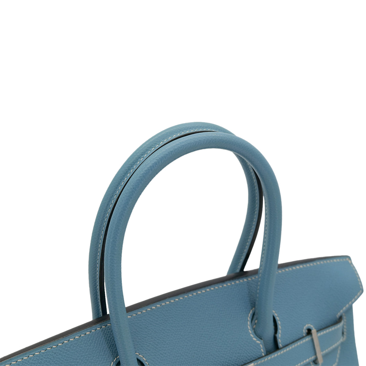 HERMES BIRKIN 30 BLUE JEAN VEAU EPSON HAND BAG ▢I SHW 90302857