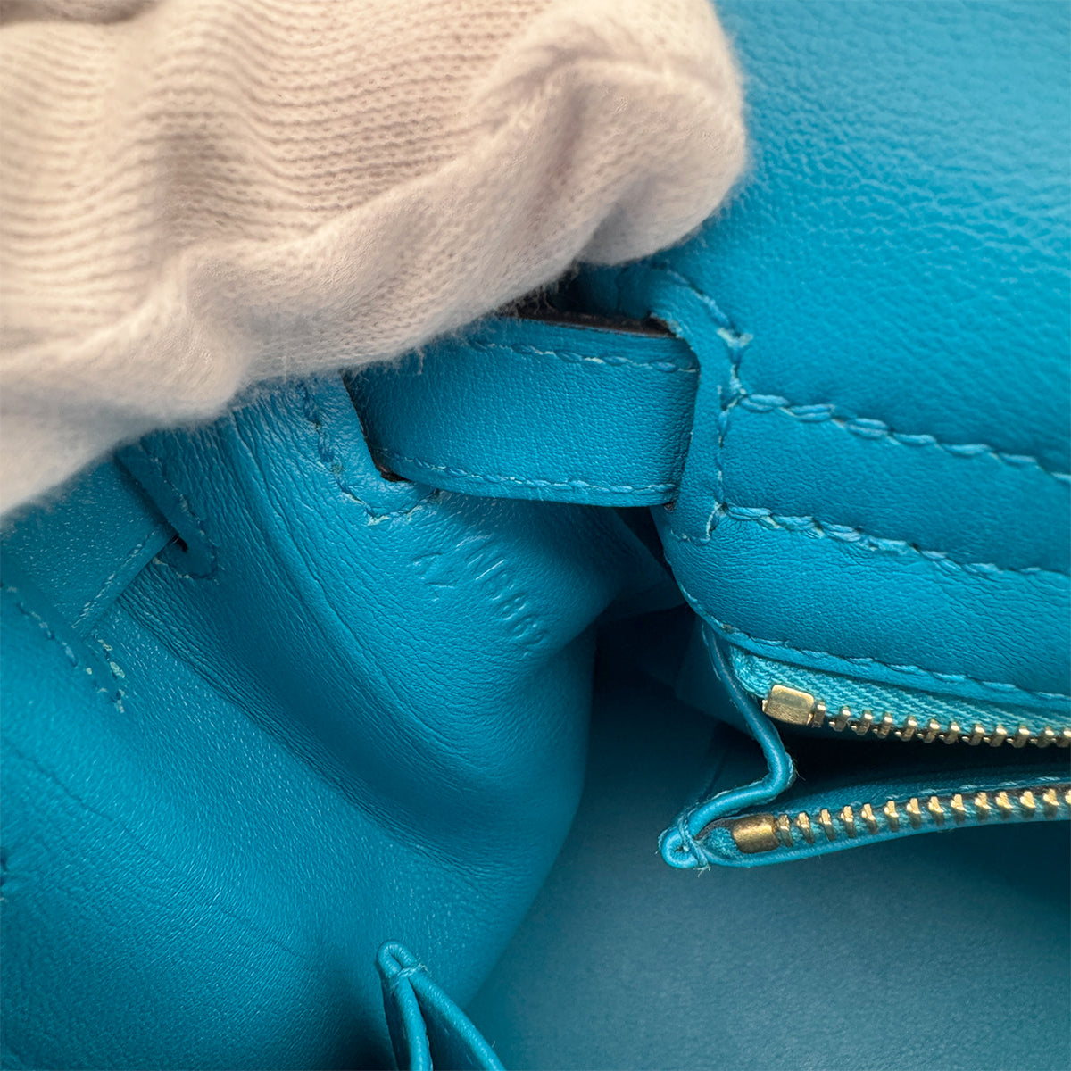 HERMES KELLY 25 RETOURNE BLUE FRIDA VEAU SWIFT HAND SHOULDER BAG Y GHW 90302908