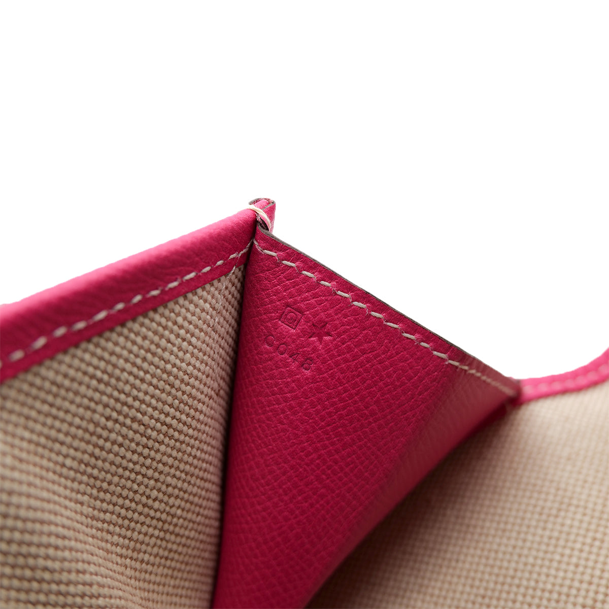 HERMES JIGE GM ROSE TYRIEN VEAU EPSON CLUTCH BAG □Q 90302919