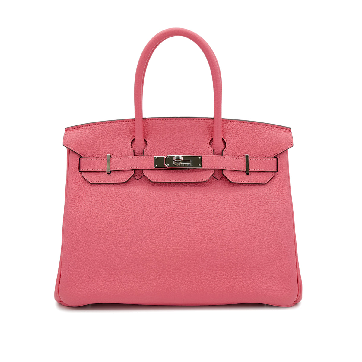 HERMES BIRKIN 30 ROSE LIPSTICK TAURILLON CLEMENCE HAND BAG Y SHW 90302929