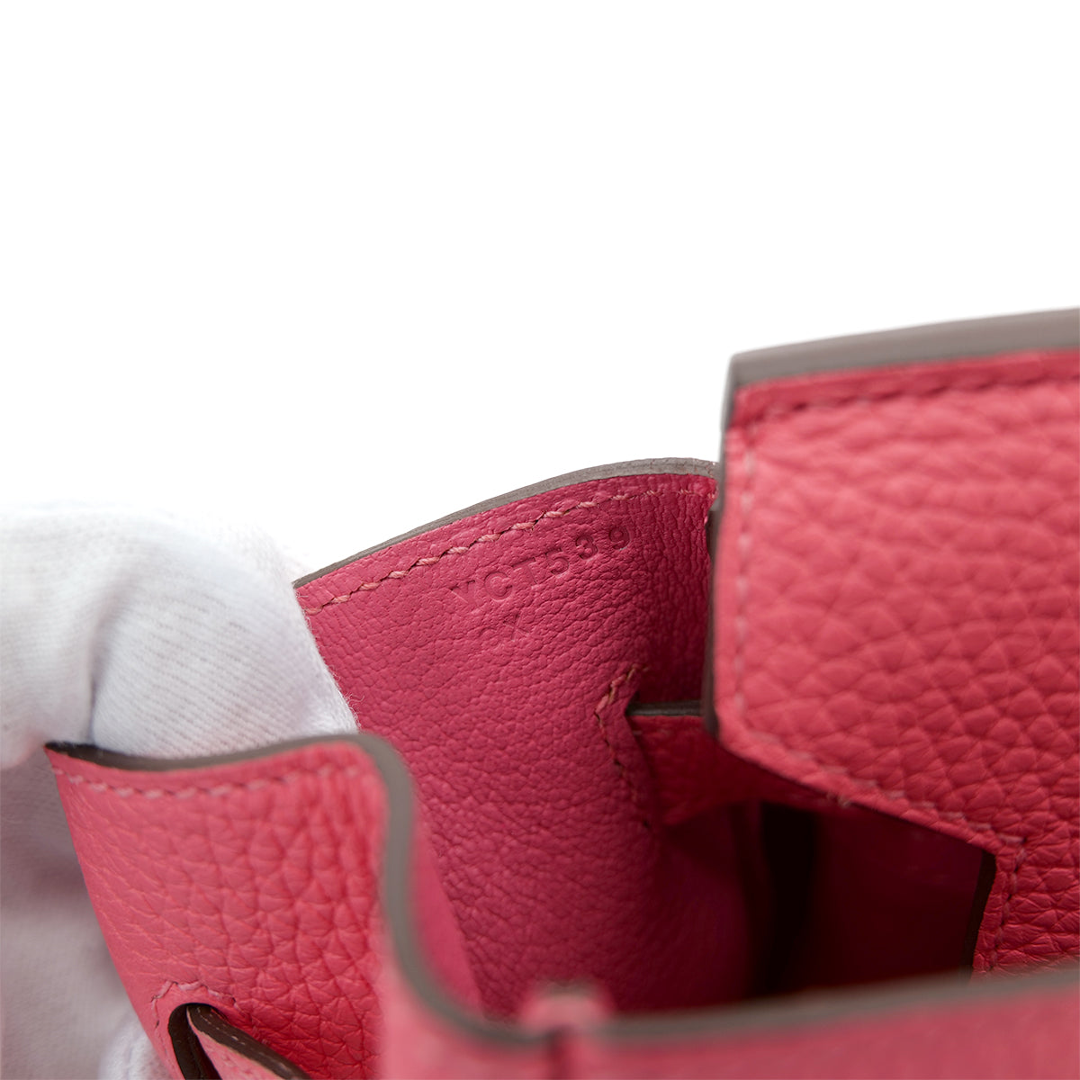 HERMES BIRKIN 30 ROSE LIPSTICK TAURILLON CLEMENCE HAND BAG Y SHW 90302929