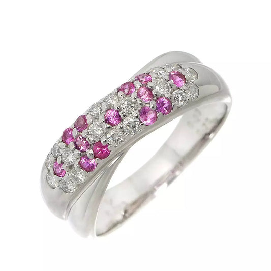 Ponte Vecchio Diamond 0.29ct Sapphire 0.20ct Ring 18K WG Size 6(US) 90254092